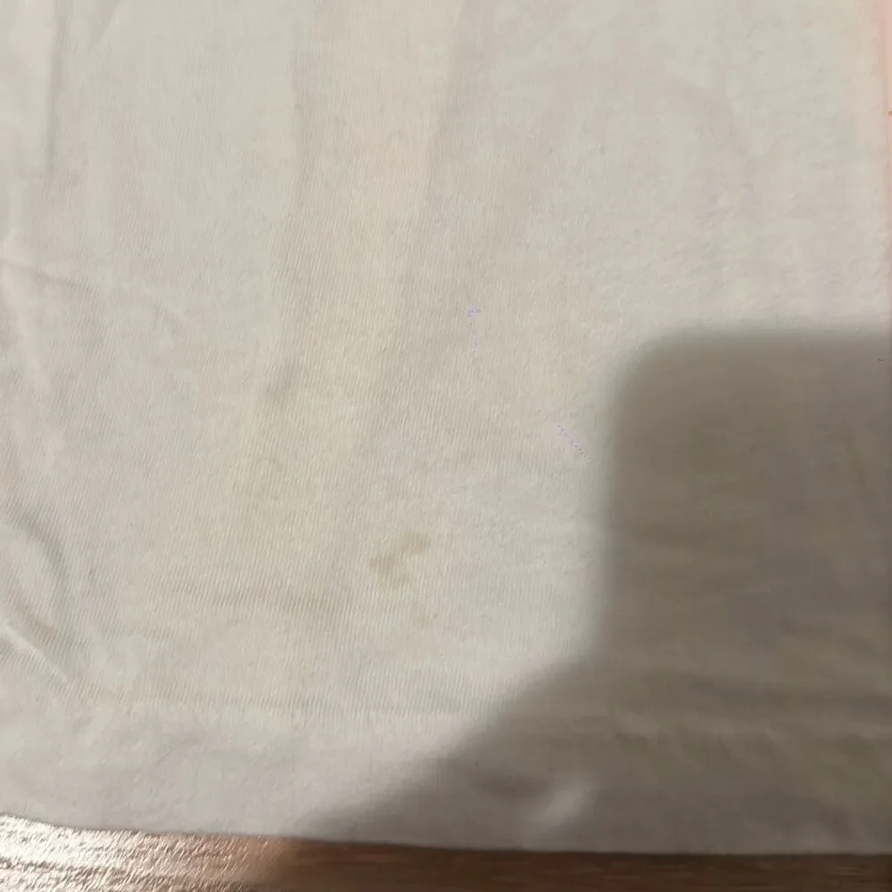 Vintage Ralph Lauren Sport White 100% Cotton T-Shirt Size‎ Medium with teal/blue - Picture 6 of 7